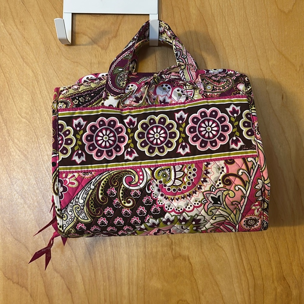Vera Bradley Very Berry Paisley (Retired Pattern) Hanging Toiletries Organizer